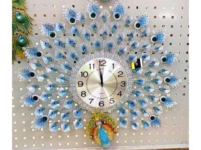 Wall clock peacock designImage1