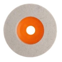 wheel buffing disk pads white/red