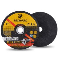Pegatec 7 inches 2 in 1 Cutting disc For Metal & Stainless 02090038