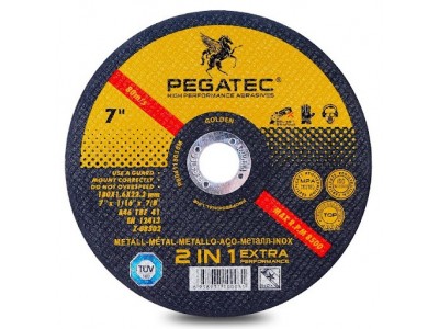 Pegatec 7 inches 2 in 1 Cutting disc For Metal & Stainless 02090038Image2