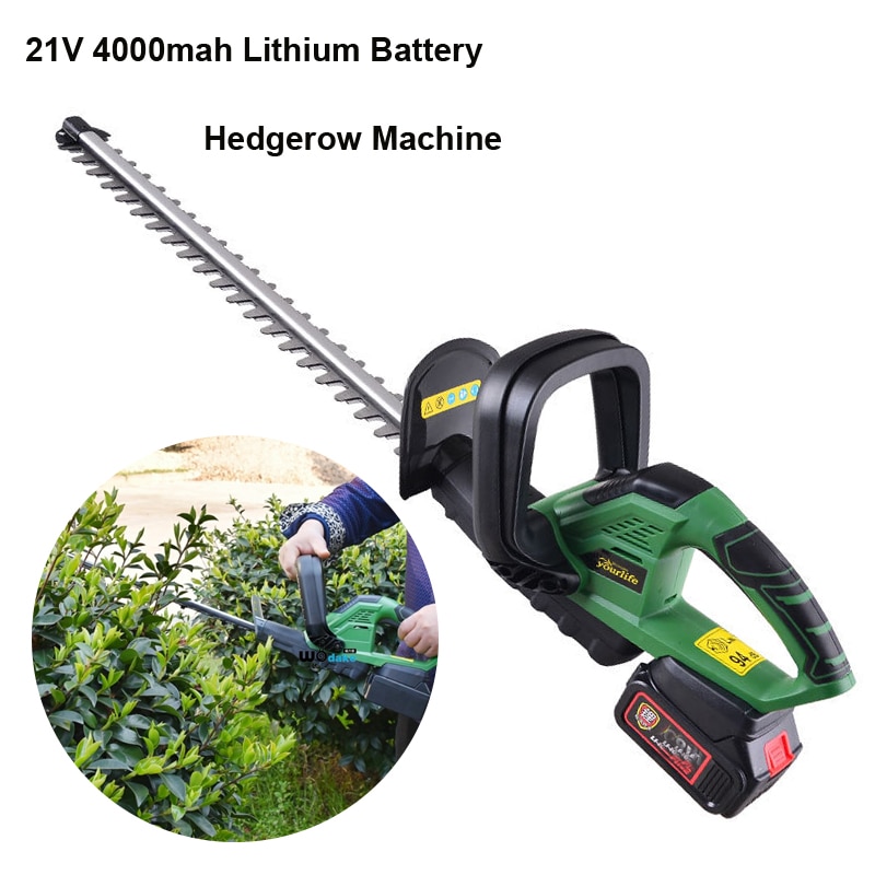 Electric Tools Lithium ion Cordless Garden Tools Hedge Trimmer Rechargeable  for Grass with Dual Blade/Saw Gasoline Hedge Trimmer|Hedge Trimmer| -  AliExpress