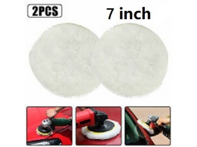 2PCS 180mm Buffing Sponge Auto Pad Kit,Wool Buffing BonnetImage4