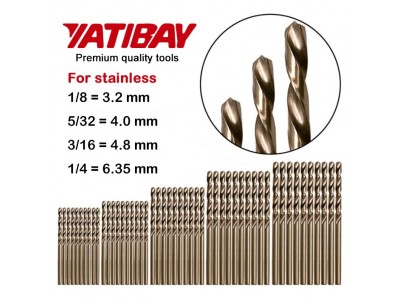 YATIBAY Twist Drill Bits Cobalt For Stainless Metal etc.Image4