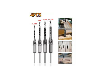 Square Hole Mortiser Drill Bit 4in1Image3