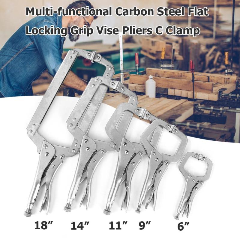 Multi-functio<i></i>nal Carbon Steel C-type Flat Locking Grip Vise Pliers C Clamp  Wear-Resistant Vise Grip Clam Hand Tools - buy at the price of $16.15 in  aliexpress.com | imall.com