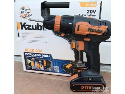 Kzubr k10005 Cordless Drill Professional power tools for heavy duty 20 Voltage BatteryImage1