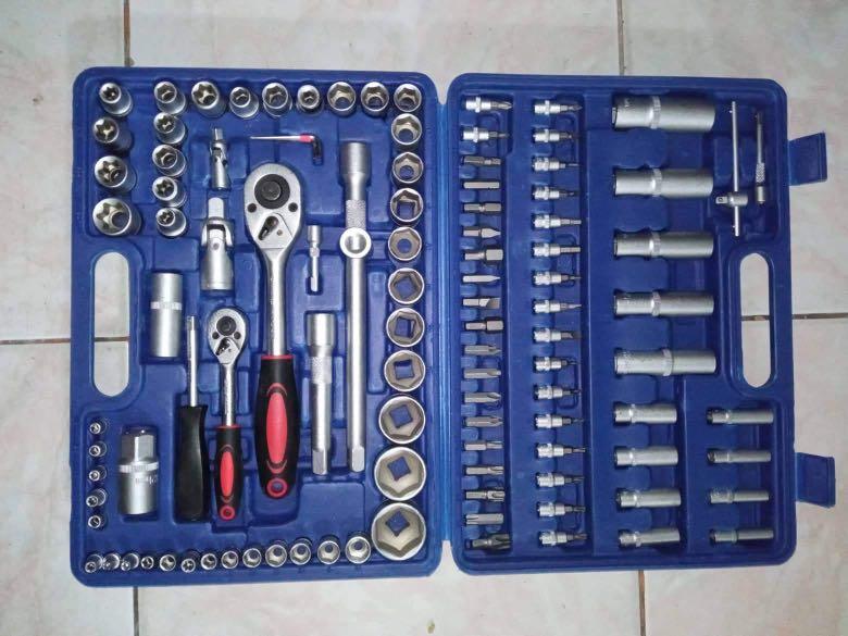 108 pcs set TOOL BOX CAR MOTORCYCLE REPAIR SET HAND TOOLSImage1