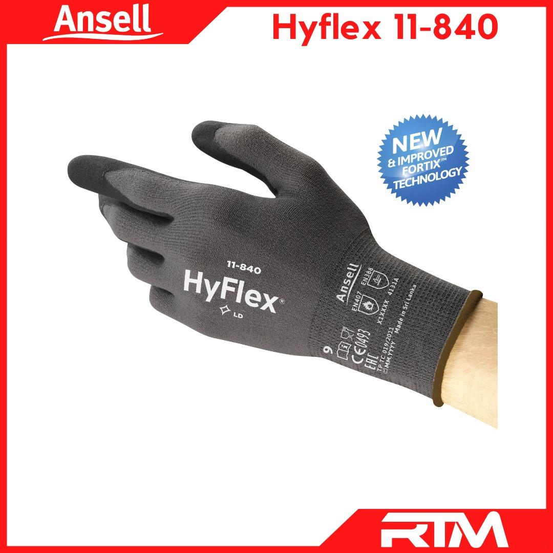 Ansell Hyflex 11-840 Abrasion Resistant High Grip GlovesImage3