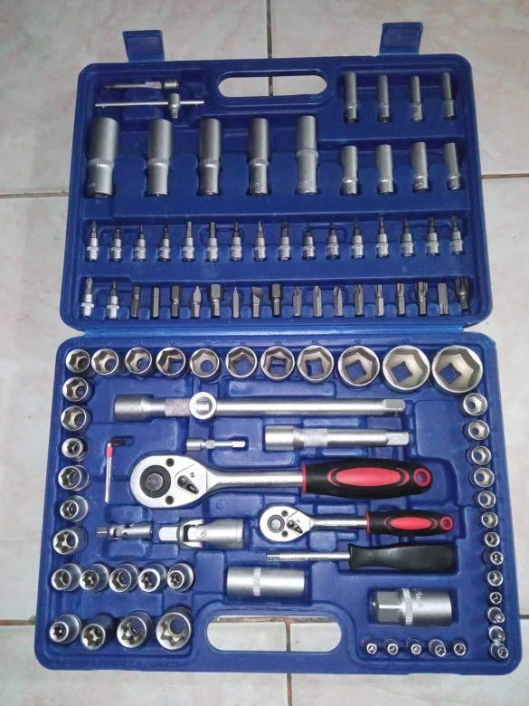 108 pcs set TOOL BOX CAR MOTORCYCLE REPAIR SET HAND TOOLSImage3