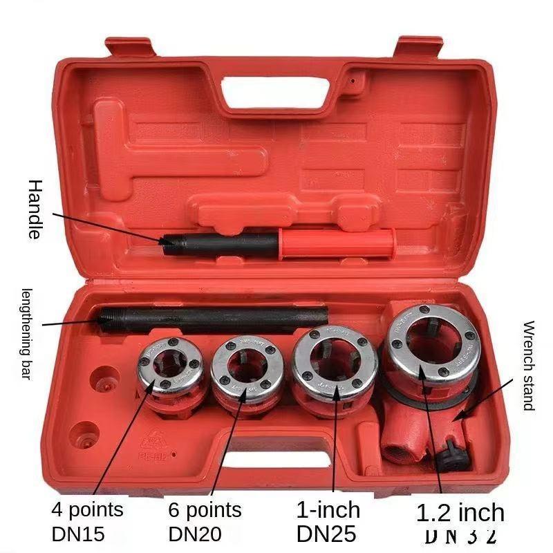 E-shop: Metal pipe threader 4 Piece industrial series wrench hand toolsImage2