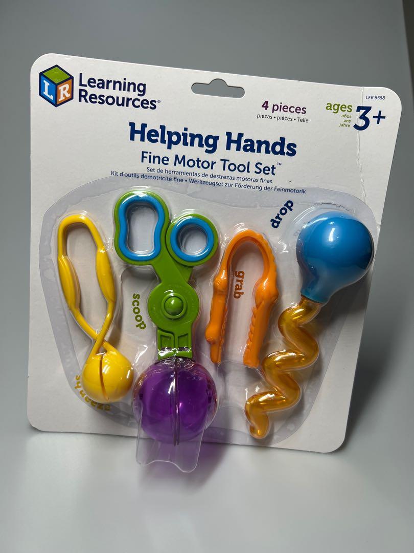 Learning Resources Helping Hands Fine Motor Tool Set Toy, Fine Motor and Sensory Toy, Fine Motor