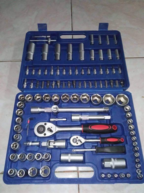 108 pcs set TOOL BOX CAR MOTORCYCLE REPAIR SET HAND TOOLSImage2