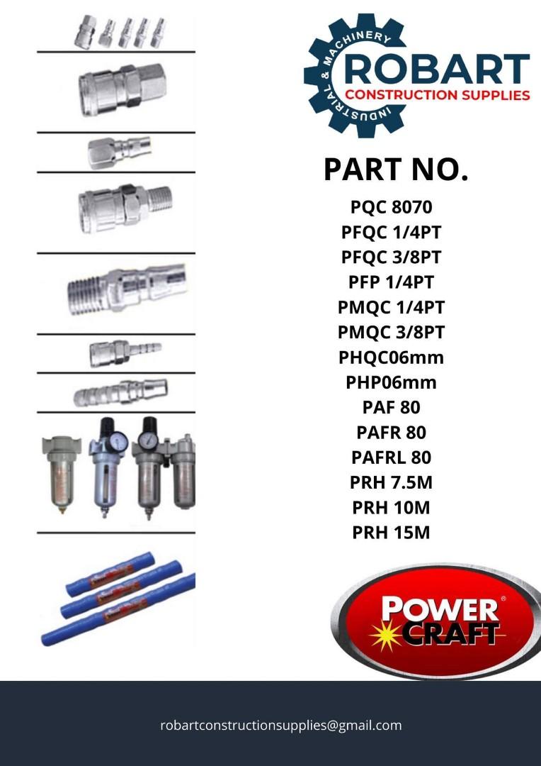 POWER CRAFT AIR TOOLS ACCESSORIES