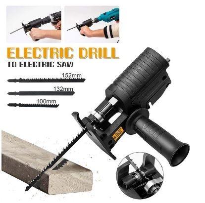 Portable Reciprocating Saw Converter Modified Electric Drill Power Tools Wood Cutting Cutter Adapter