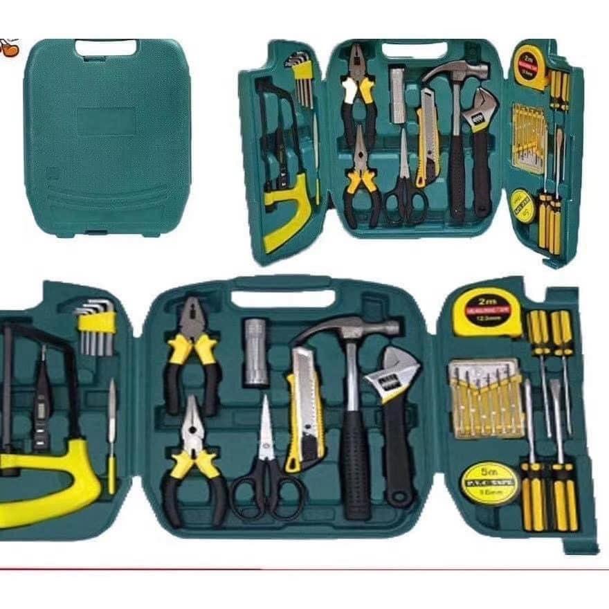 27 Piece Pcs Tool Set,Home Repair Hand Tool Kit with Plastic Tool BoxImage3