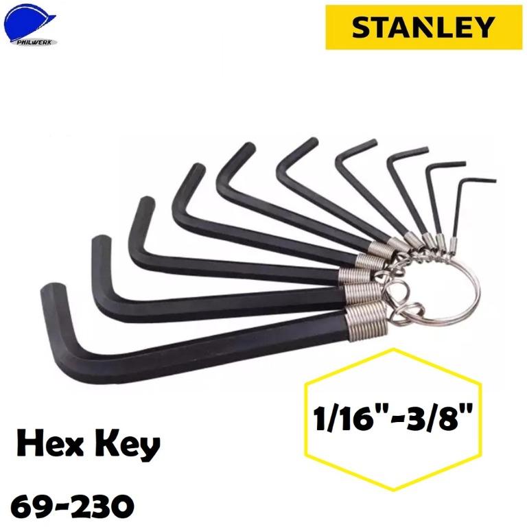 Stanley Hex key set ring 10pc 116\