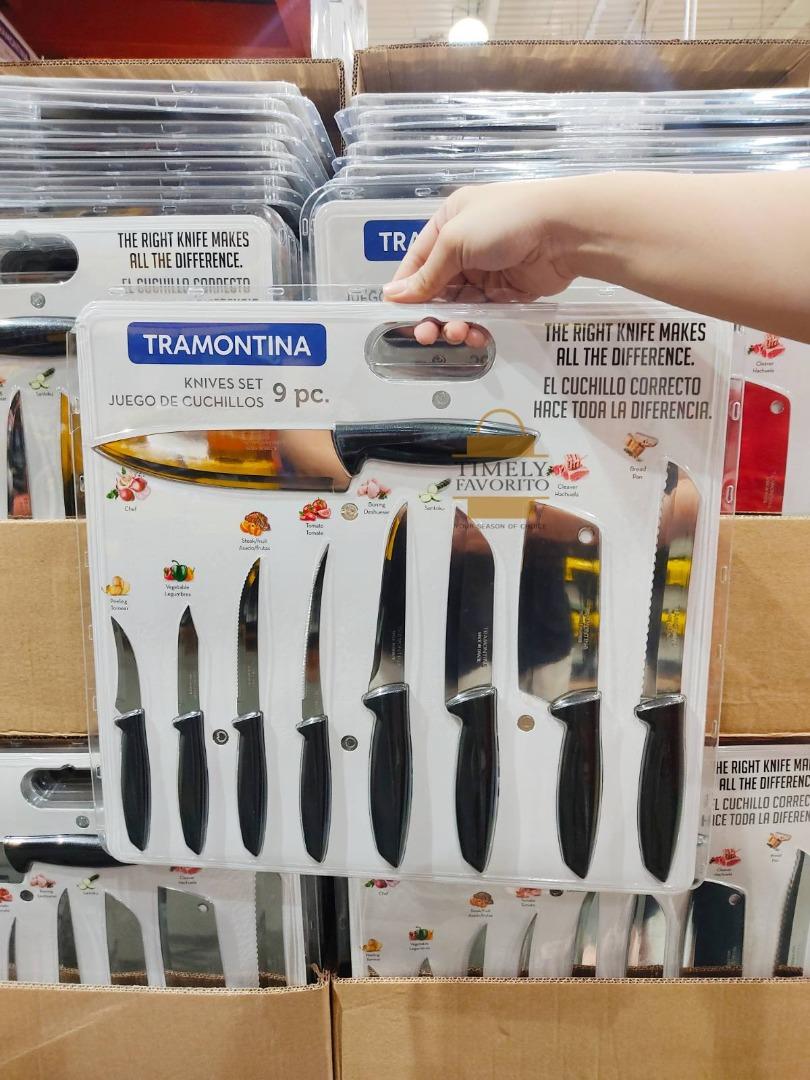 Tramontina Plenus 9pc Knife Set Black