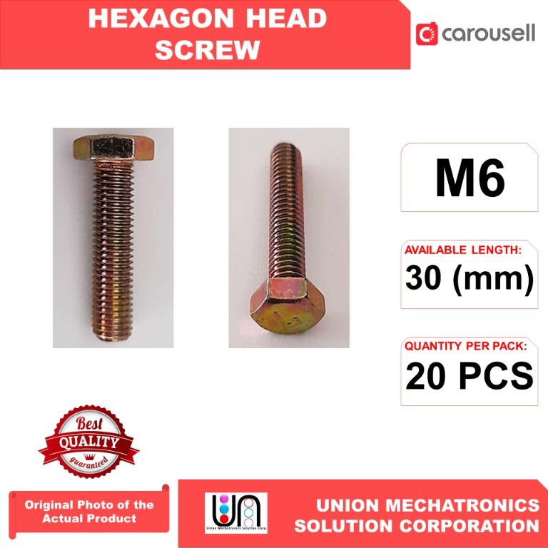 Hexagon Head Screw ( Hexagon Bolt ) - 20 Pieces  PackImage3