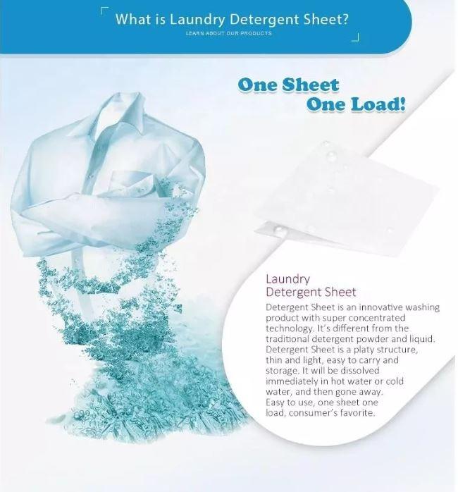 30pcs Detergent Sheets Plant based formula safe for babies Washing Machine or Hand Wash CompatibleImage3