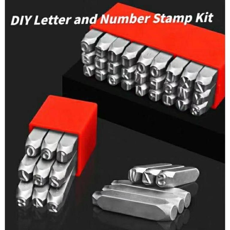 E-shop: 36pcs 6mm Steel Die Metal DIY Stamping kit Punch Tool Number Letter Alphabet Stamps Tools