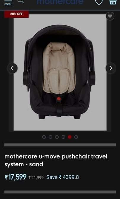 Mothercare Infant Car Seat and CarrierImage3