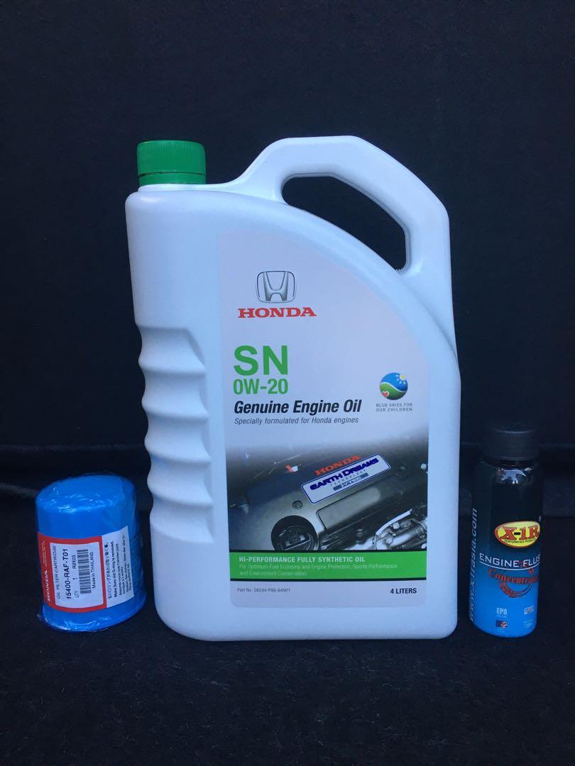 Honda Genuine Engine Motor Fully Synthetic Oil, Filter, Flusher, Treatment, Coolant, PSF, ATF, and S