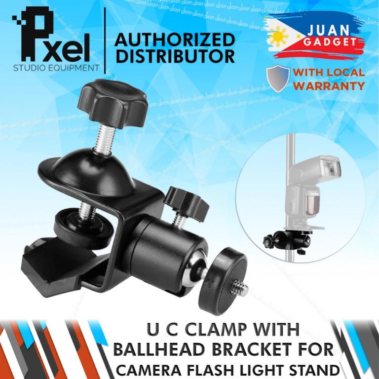 Pxel AA-UC4 Heavy Duty Clip Clamp C  U Type Photo Studio Light With Stand Ballhead Ball Head 14\