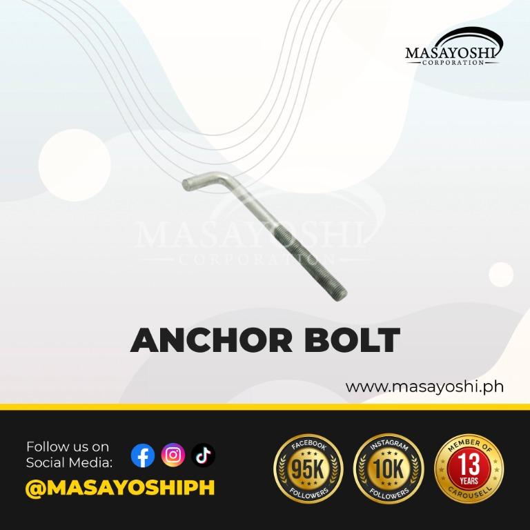 Anchor Bolt A325  12mmx150mmx50mm | Anchor Bolt | Bolt | Lagscrew | A325 BoltImage2