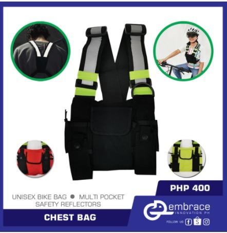 Bike Vest Chest Bag Reflective Vest Safety Vest for Motorcycle Unisex Reflectors Bike AccessoriesImage2