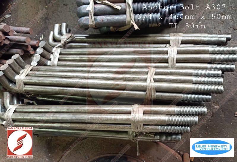 Anchor bolt , sag rod , stud bolt  threaded rod A325 , 4140 , 1045 , A307, CRS , grade 5, grade 8.8 Image3