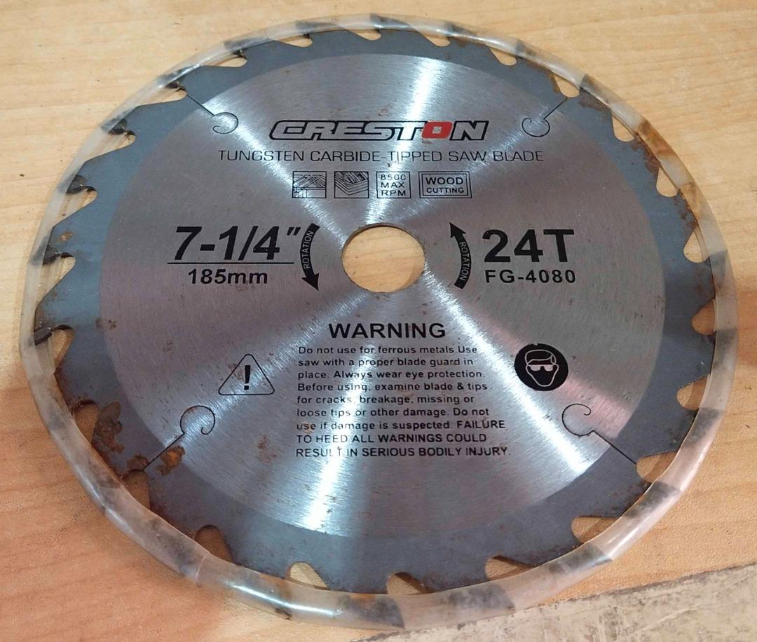 Creston Tungsten Carbide Tipped Circular Saw Blade 7.25 inchesImage3