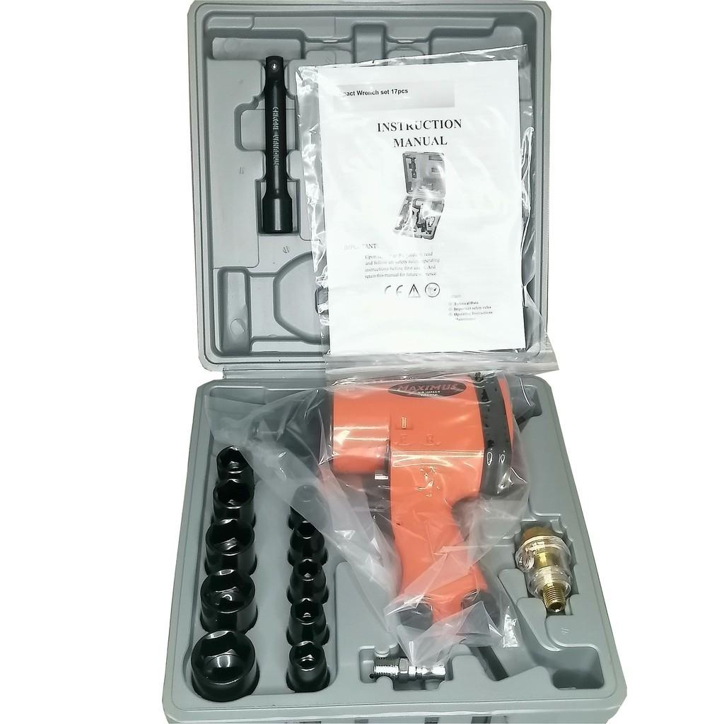 Maximus Air Tool Kit 17 pcs Pneumatic Impact Wrench 12Image2