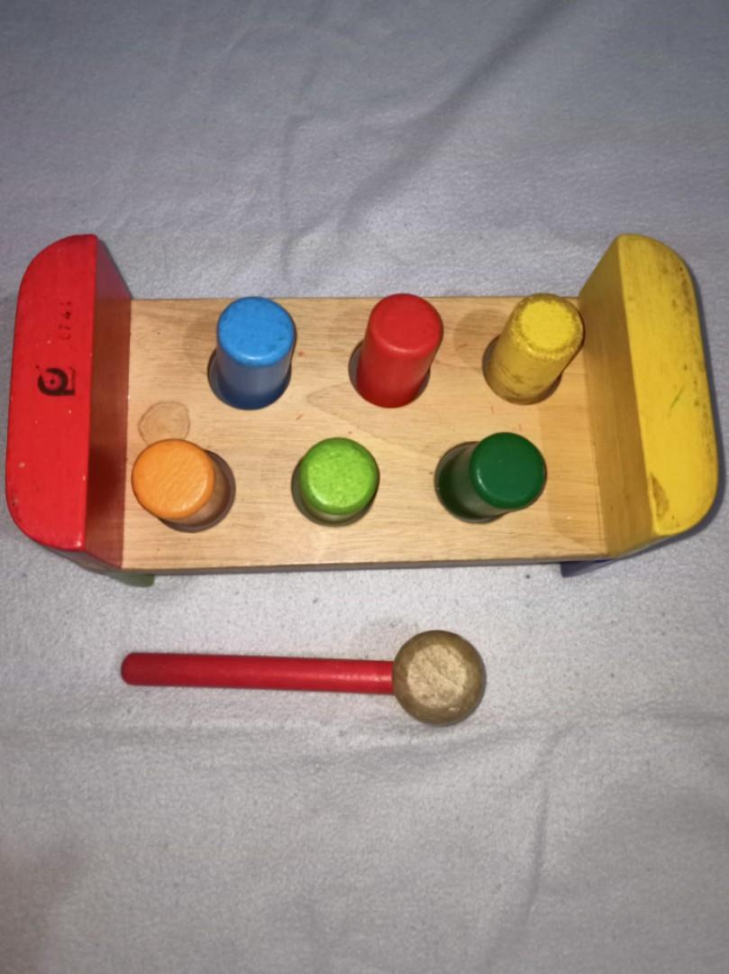 Wooden Hammer Bench Toy