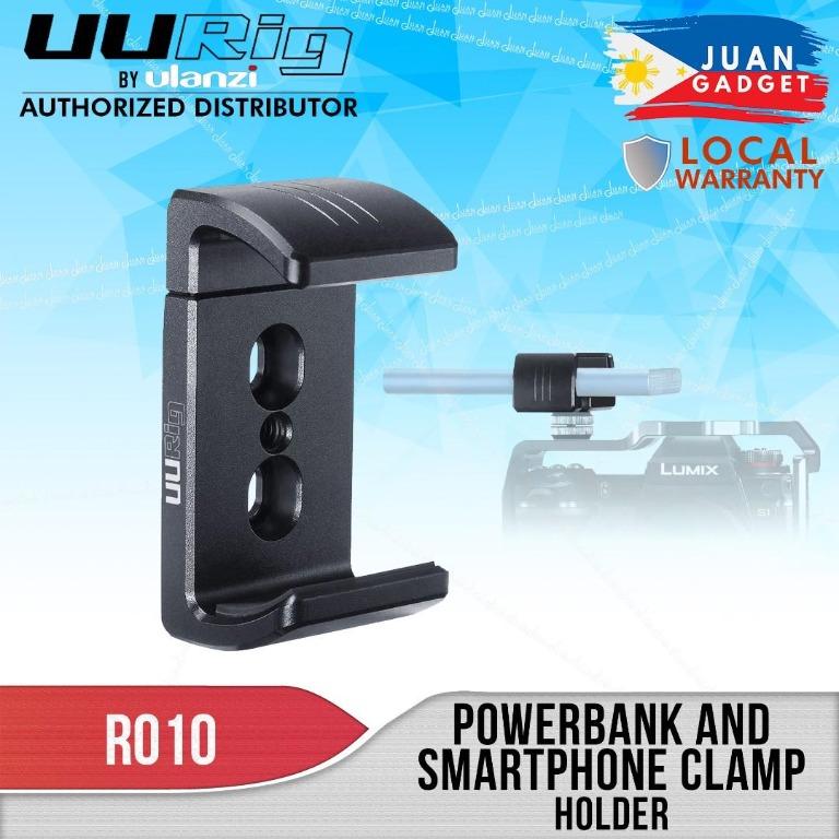 UURig by Ulanzi R010 Camera Bracket Clamp Holder Metal Clip Power Charging Adapter for Smart Phone w