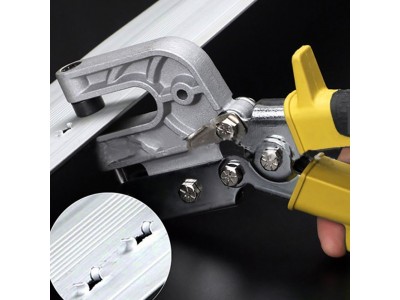 Metal Hole Punch Set With Puncher Deep Metal Hand Punch Throat PortableImage3