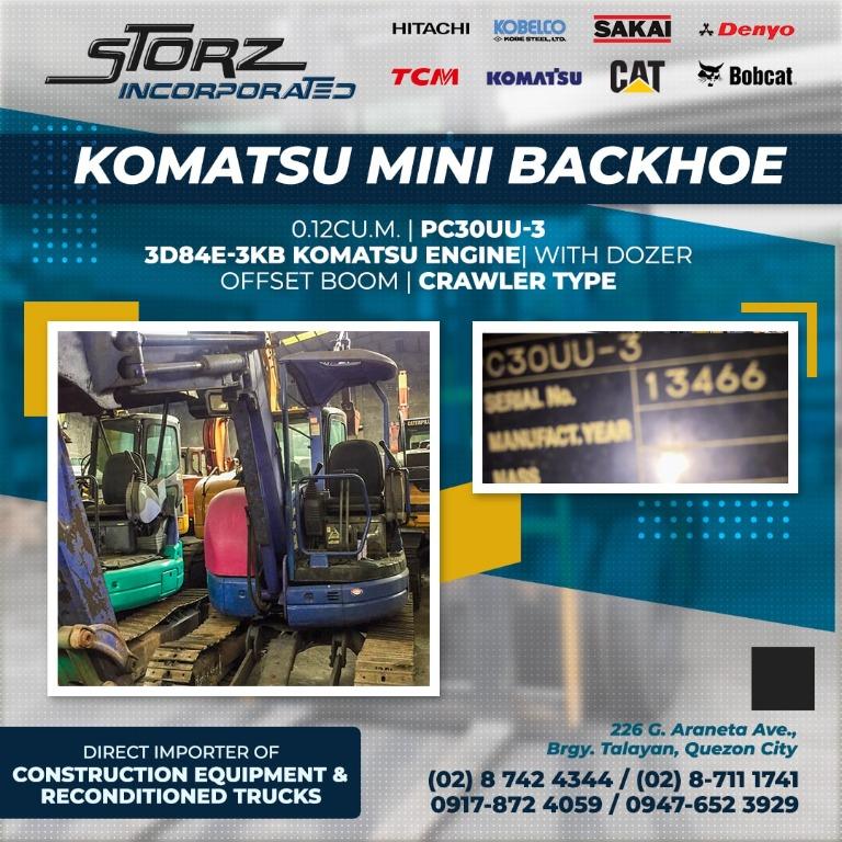 KOMATSU MINI BACKHOE