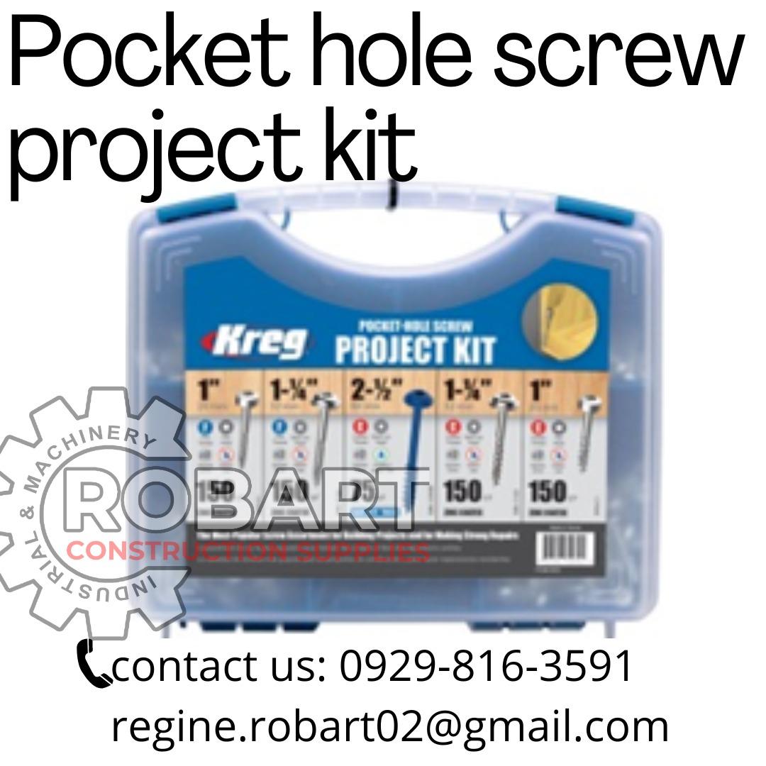 Pocket hole screw project kit