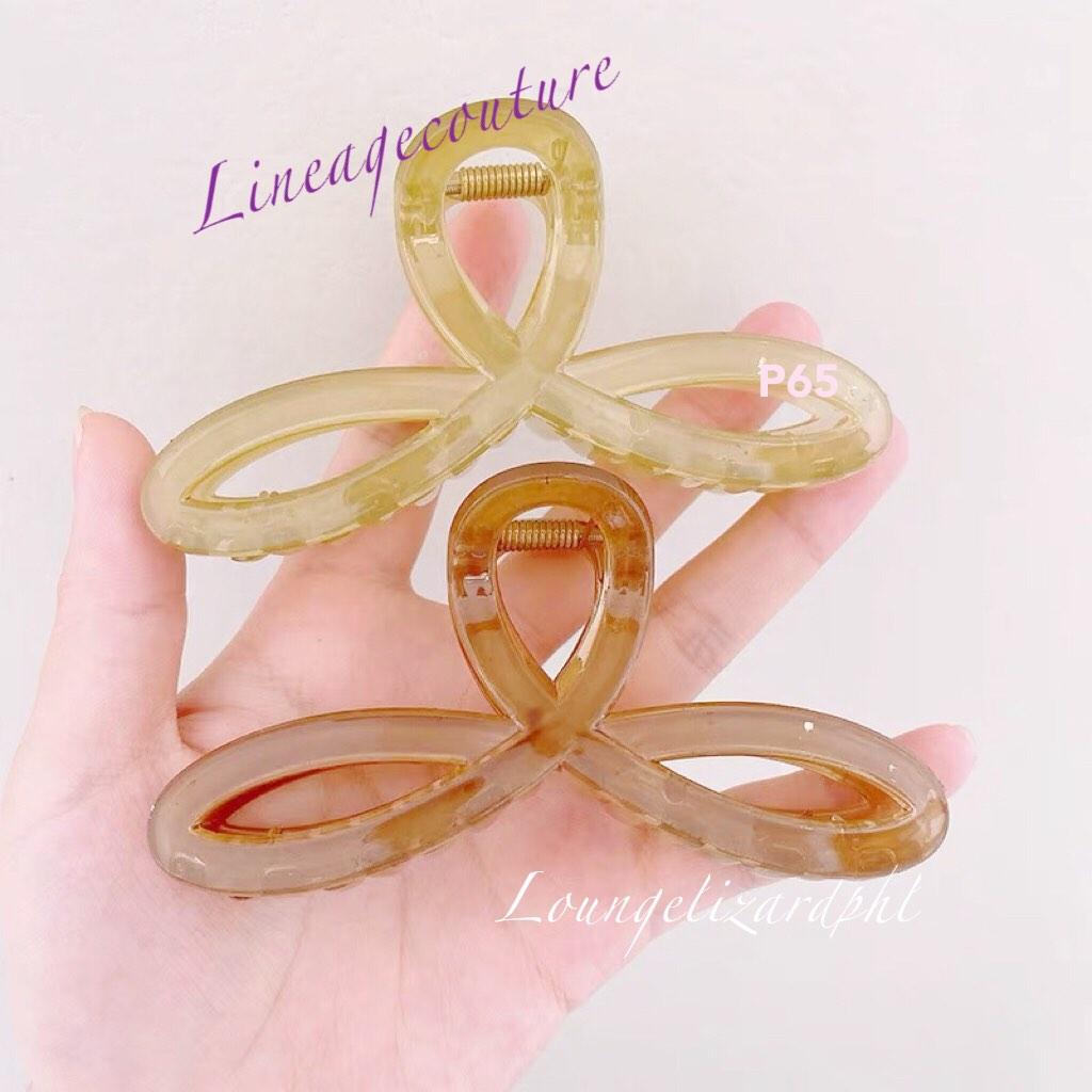 Infinity acrylic hair claw clamps