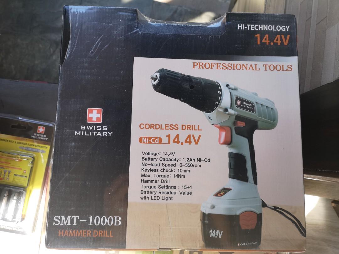 Swiss Military Hammer Drill Cordless SMT 1000BImage1