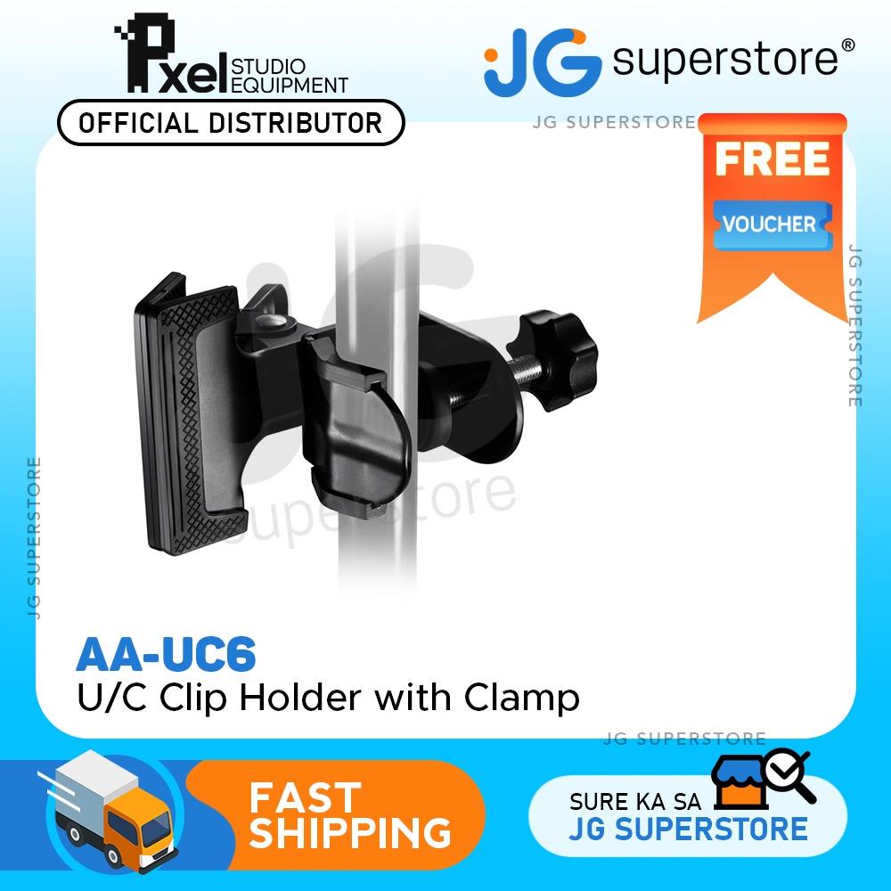 Pxel AAUC6 Clip Holder with UC Clamp for Photography Reflector Studio Shooting Light Stand Tripod Bo