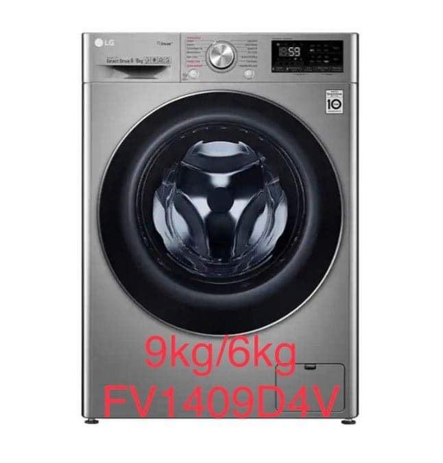 Lg front load washer and dryer machine al direct drive inverter 2in1 combo 100% dry 8kg washer  5kg Image2