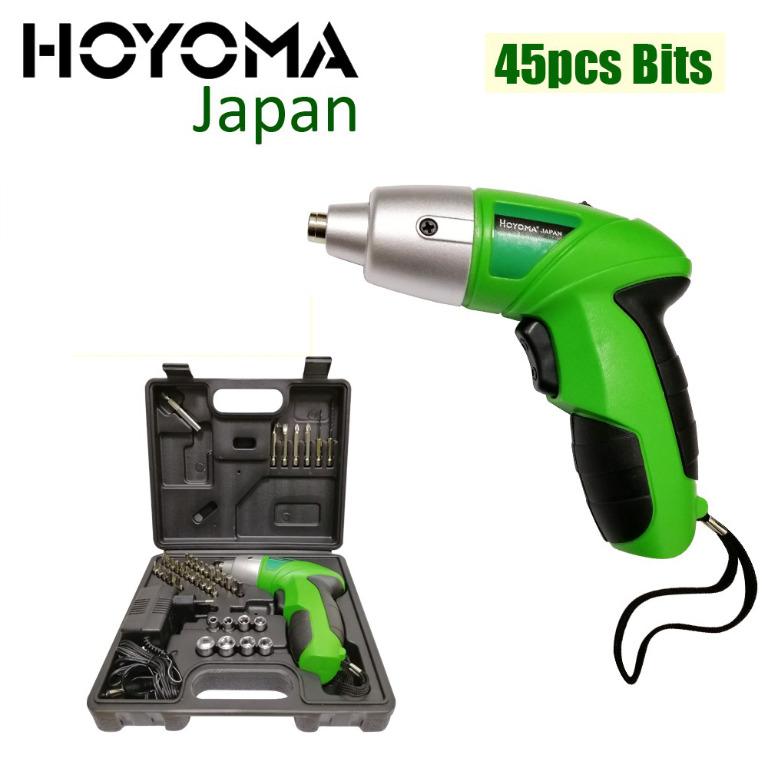 Hoyoma Japan Cordless Screwdriver Screw Driver Drill Power Tool SetImage1