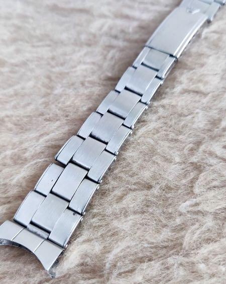 ROLEX 19mm Ends 60 OYSTER Stainless Steel Riveted Band 11 Links 1964 Authentic!!Image2