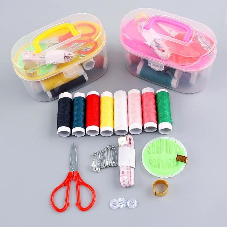 Portable Mini Complete Set Folding Compact Sewing Box KitImage3
