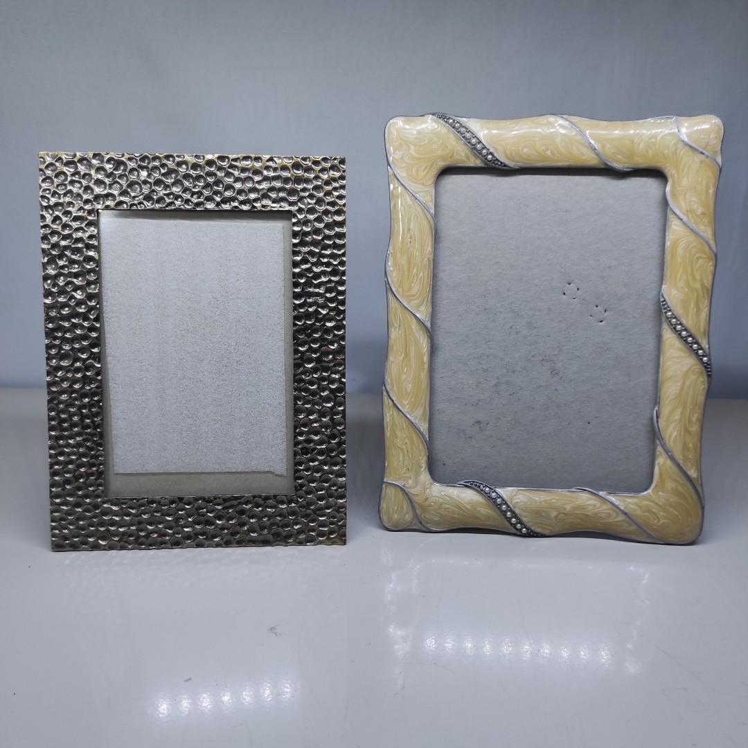 Picture frame photo frame hammered design copper & metal with epoxy paint like design @ 350 each