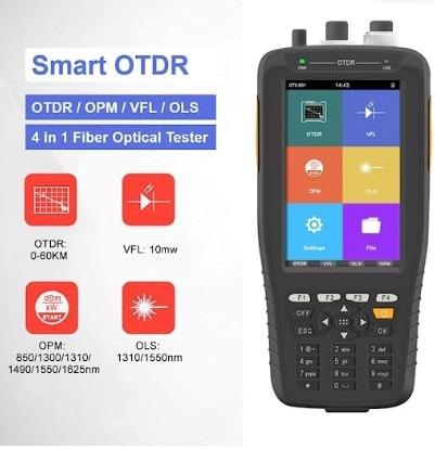 OTDR Tester 13101550nm 2220dB 60km Multi-Function Fiber Optic Tester Tool with OTDR VFL OPM and OLS Image2