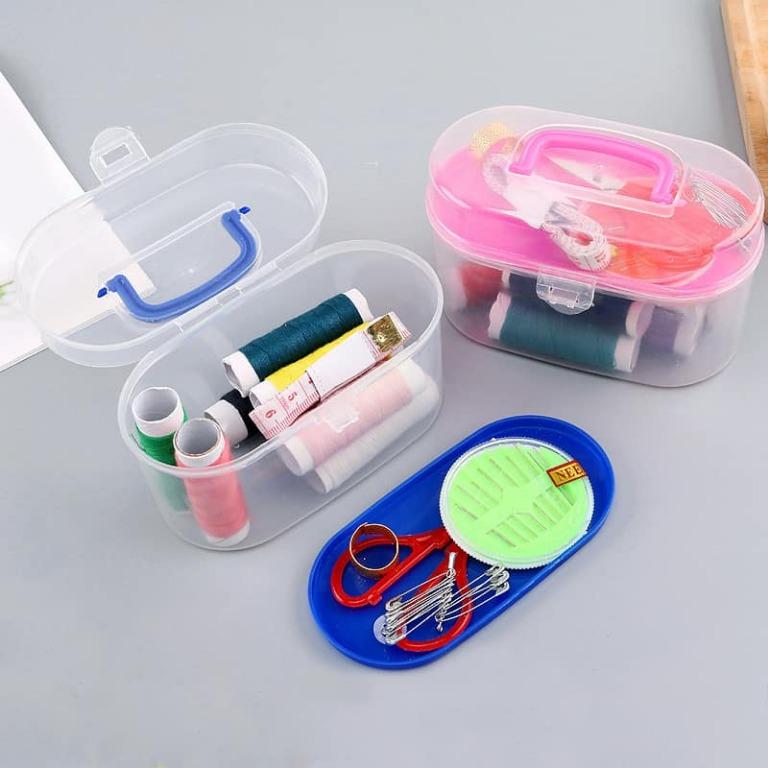 Portable Mini Complete Set Folding Compact Sewing Box KitImage2