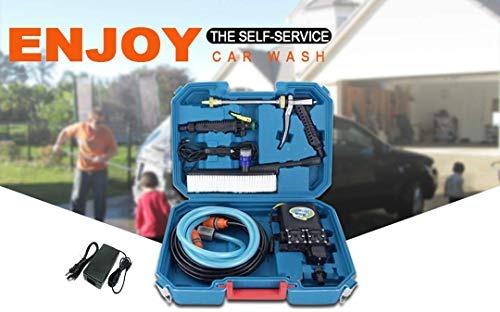 Dual Pump High Pressure Portable Car Washer Machine With Brush and 220v adaptor with Hard caseImage1