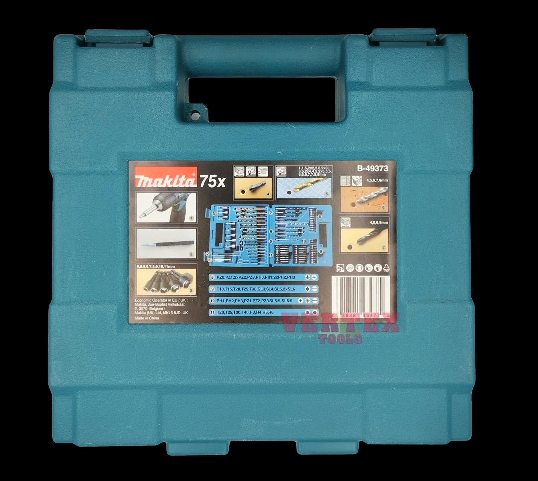 Makita B-49373 Metric Drill and Screw Bit Set 75 pcsImage3