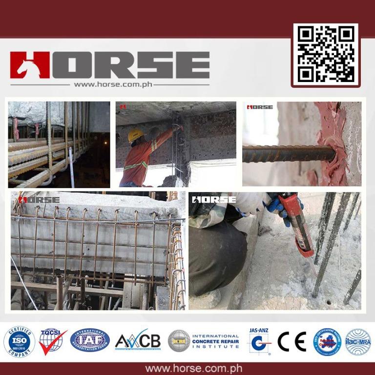Horse HM-500 390ml Chemical Concrete Epoxy Adhesive Anchor Bolt for rebar, Steel Bar and Threaded BaImage3